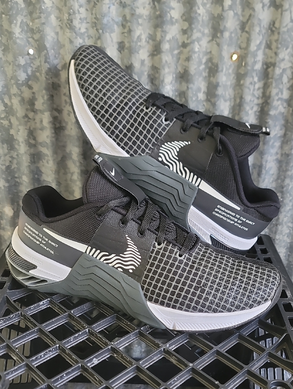 Womens Nike Metcon 8 Trainers "Black/Dark Smoke Grey" Wmns 9 Great Cond!